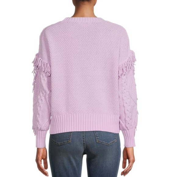 Fringe Sweater Lilac - Picture 6 of 7